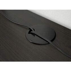 Masa de birou Ikea Hemnes 155x65 cm (Negru-maro) Thumb