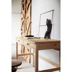 Masa de birou Ikea Hemnes 2 sertare 120x47 cm (Maro deschis) Thumb