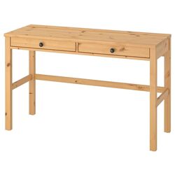 Masa de birou Ikea Hemnes 2 sertare 120x47 cm (Maro deschis) Thumb