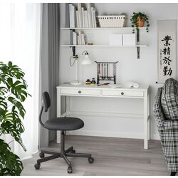Masa de birou Ikea Hemnes 2 sertare 120x47 (Vopsit alb) Thumb