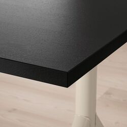 Masa de birou Ikea Idasen 120x70 (Negru/Bej) Thumb