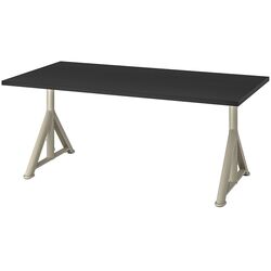 Masa de birou Ikea Idasen 160x80 (Negru/Bej) Thumb