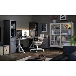 Masa de birou Ikea Idasen 160x80 (Negru/Bej) Thumb