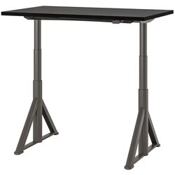 Masa de birou Ikea Idasen înălțime reglabilă 120x70 (Negru/Gri Inchis)