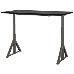 Masa de birou Ikea Idasen înălțime reglabilă 160x80 (Negru/Gri Inchis)