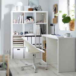 Masa de birou Ikea Kallax 111x39x41 (Alb) Thumb