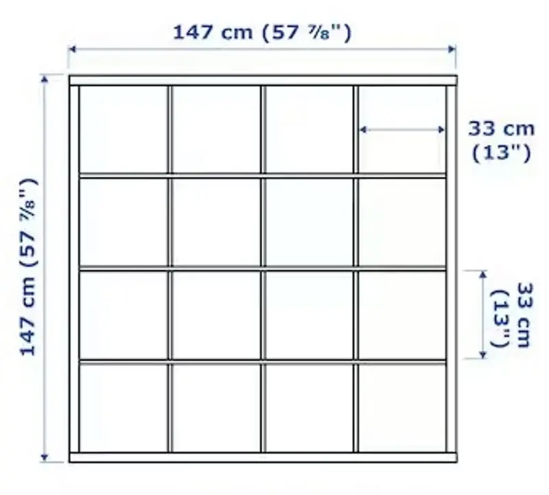 Masa de birou Ikea Kallax/Lagkapten 147x179x147 (Alb/Aspect Stejar Antichizat)