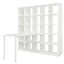Masa de birou Ikea Kallax/Lagkapten 182x159x182 (Alb)
