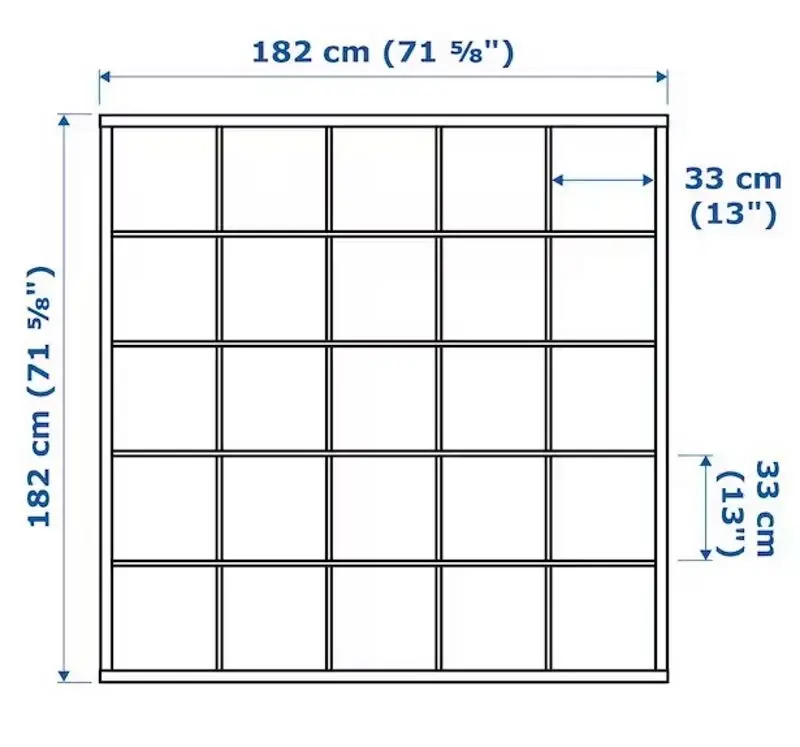 Masa de birou Ikea Kallax/Lagkapten 182x159x182 (Alb/Aspect Stejar Antichizat)