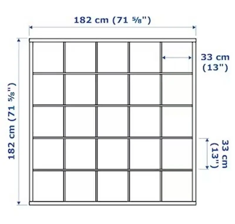 Masa de birou Ikea Kallax/Lagkapten 182x179x182 (Alb/Aspect Stejar Antichizat)