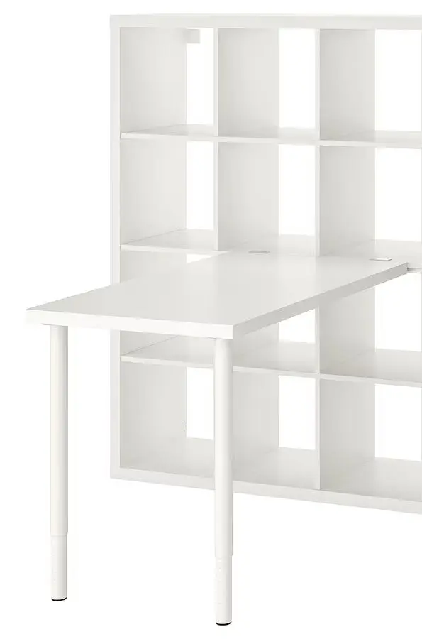 Masa de birou Ikea Kallax/Linnmon 147x139x147 (Alb)
