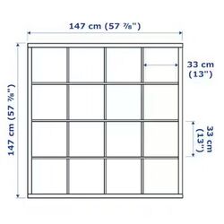 Masa de birou Ikea Kallax/Linnmon 147x139x147 (Alb) Thumb