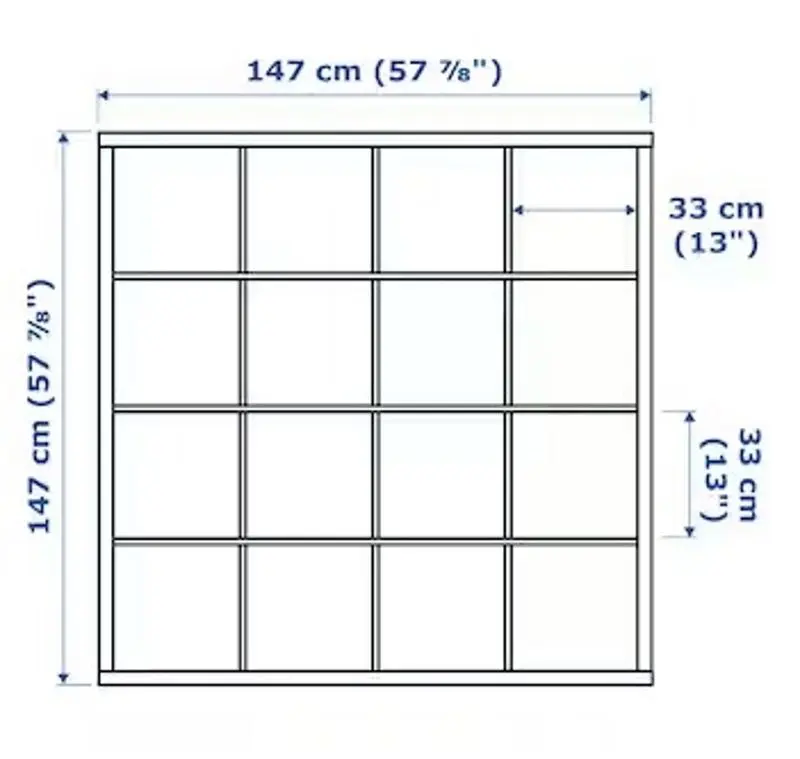 Masa de birou Ikea Kallax/Linnmon 147x139x147 (Alb)