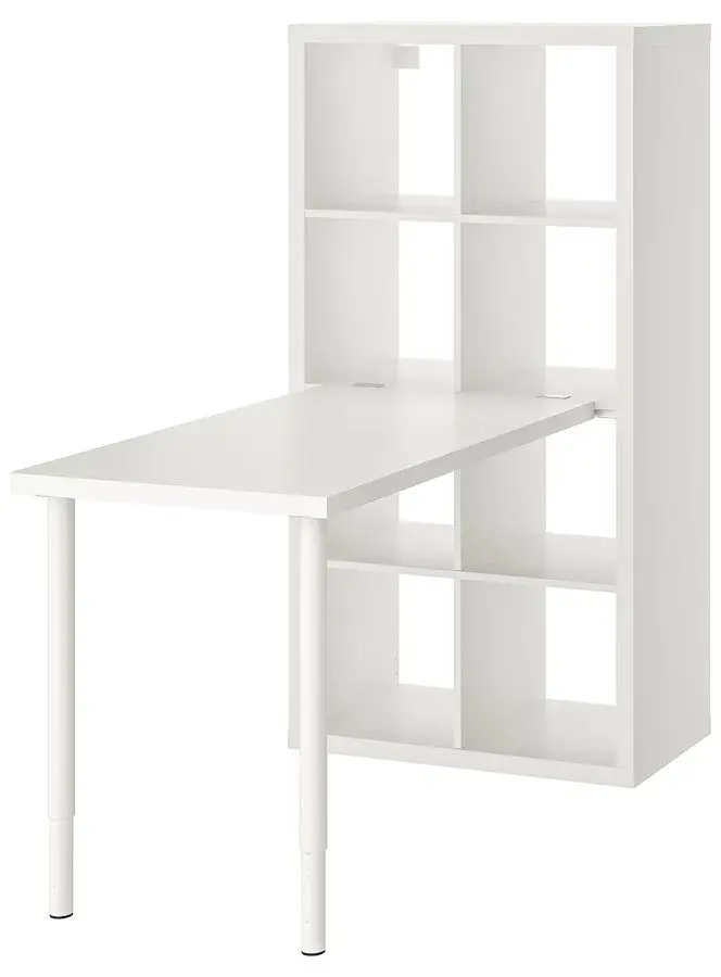Masa de birou Ikea Kallax/Linnmon 77x139x147 (Alb)