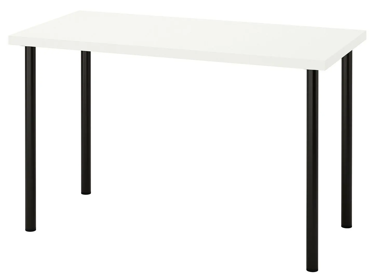 Masa de birou Ikea Lagkapten/Adils 120x60 (Alb/Negru)