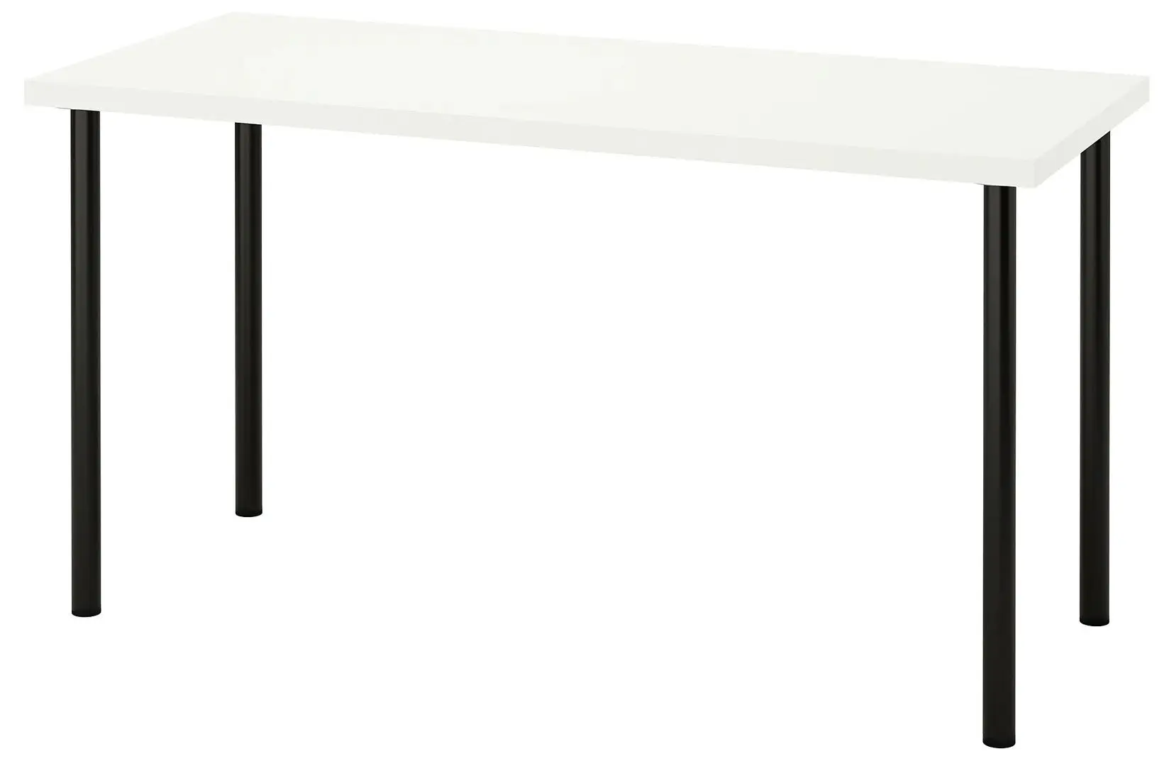 Письменный стол Ikea Lagkapten/Adils 140x60 (Белый/Черный)