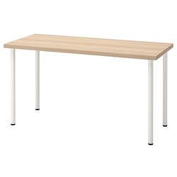 Masa de birou Ikea Lagkapten/Adils 140x60 (Aspect Stejar Antichizat/Alb)