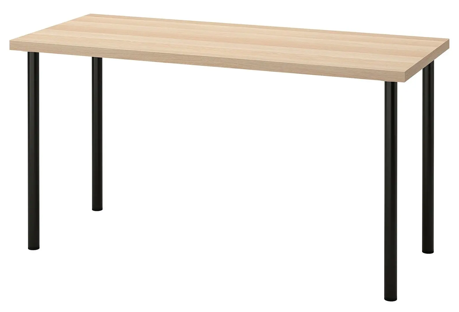 Письменный стол Ikea Lagkapten/Adils 140x60 (Имитация состаренного дуба/Черный)