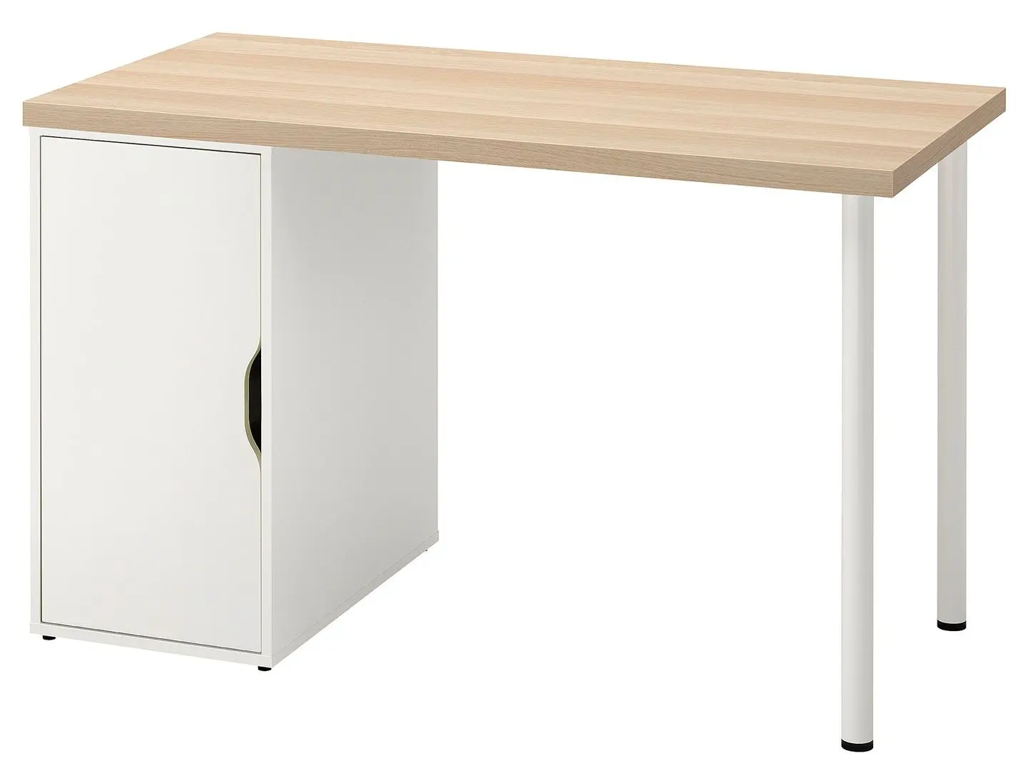 Письменный стол Ikea Lagkapten/Alex 1 дверца 120x60 (Белая Морилка/Под Белый Дуб)