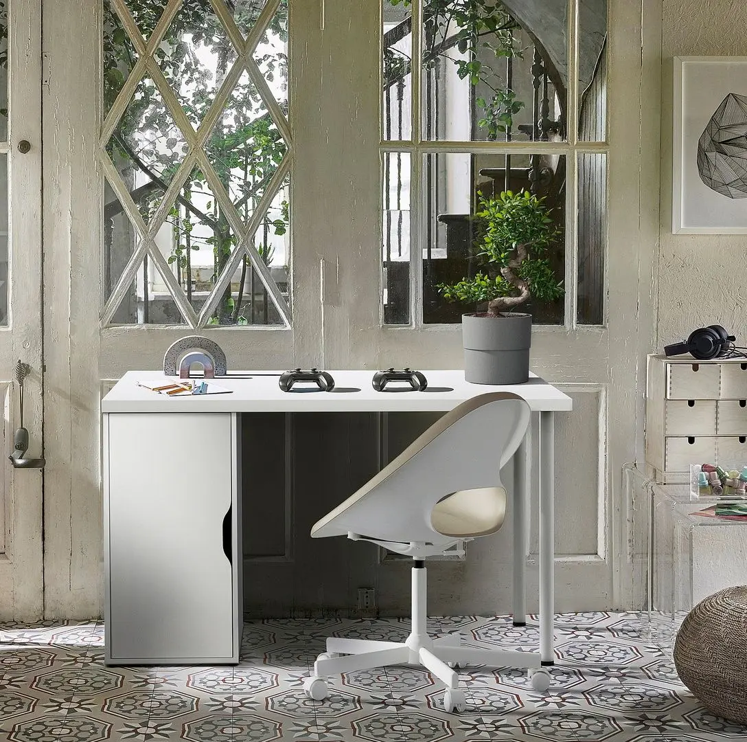 Письменный стол Ikea Lagkapten/Alex 1 дверца 120x60 (Белый)