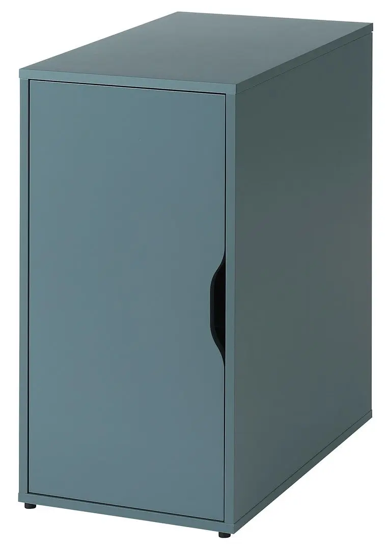 Masa de birou Ikea Lagkapten/Alex 1 usa 120x60 (Gri-Turcoaz/Negru)