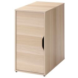 Masa de birou Ikea Lagkapten/Alex 1 usa 140x60 (Vopsit Alb/Aspect Stejar Alb) Thumb