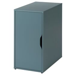 Masa de birou Ikea Lagkapten/Alex 1 usa 140x60 (Gri-Turcoaz/Negru) Thumb