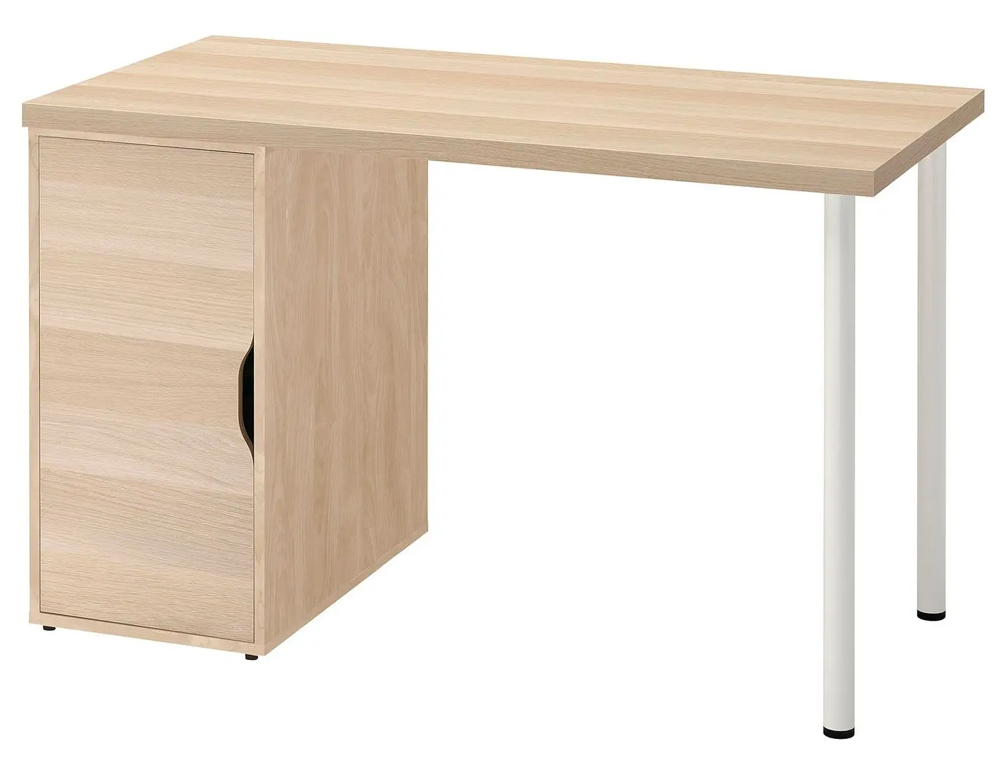 Masa de birou Ikea Lagkapten/Alex 120x60 (Vopsit Alb/Aspect Stejar Alb)