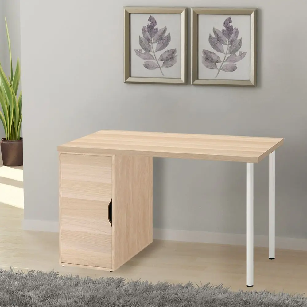 Masa de birou Ikea Lagkapten/Alex 120x60 (Vopsit Alb/Aspect Stejar Alb)