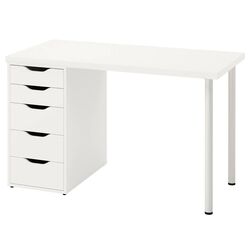 Masa de birou Ikea Lagkapten/Alex 120x60 (Alb)