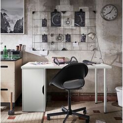 Письменный стол Ikea Lagkapten/Alex 140x60 (Белый) Thumb