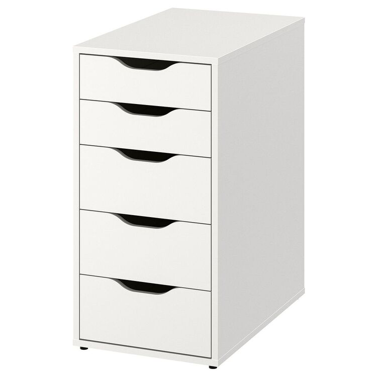 Письменный стол Ikea Lagkapten/Alex дверца/ящики 140x60 (Белый/Под ...