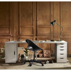 Письменный стол Ikea Lagkapten/Alex дверца/ящики 200x60 (Белый) Thumb