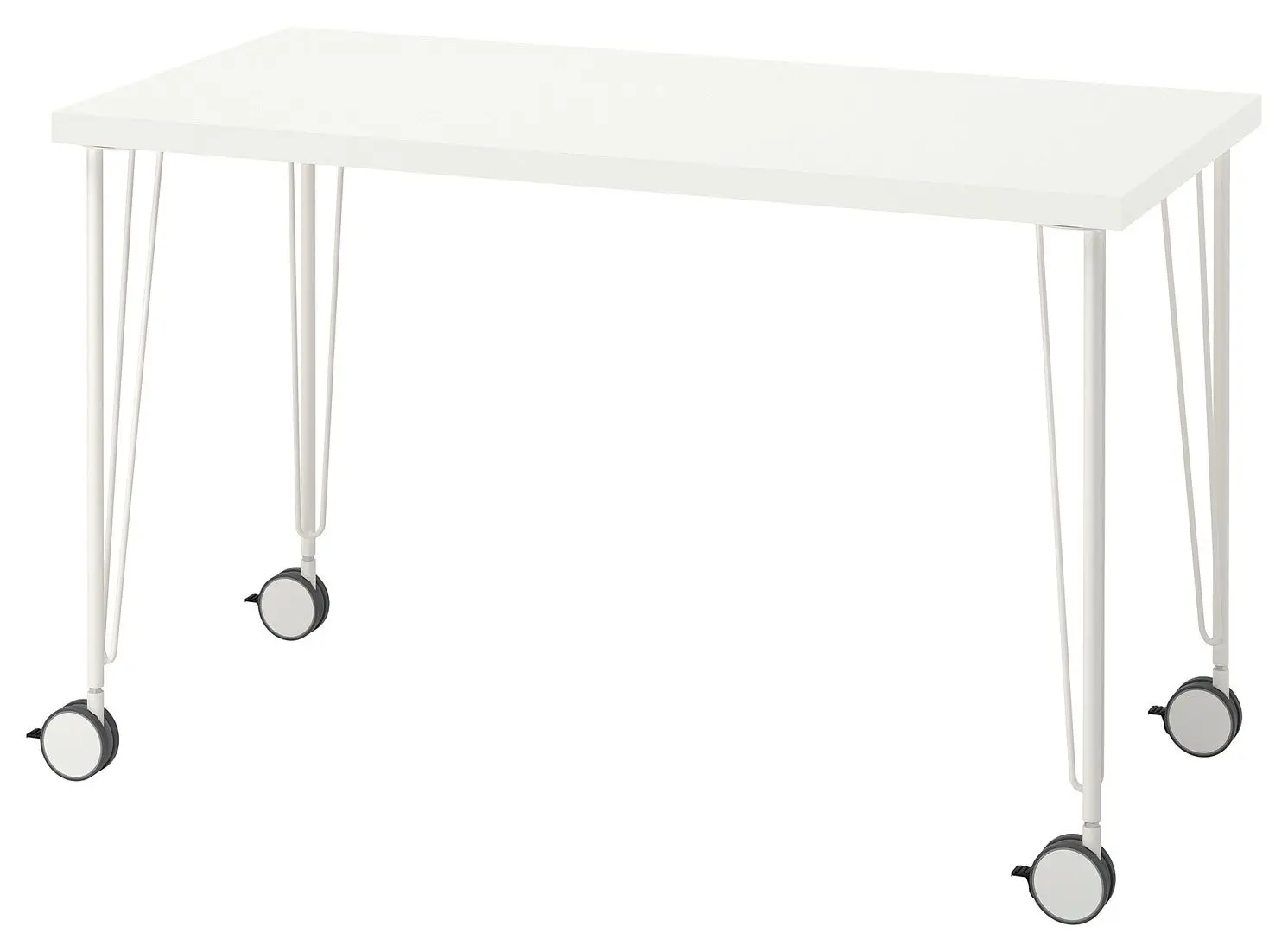 Masa de birou Ikea Lagkapten/Krille 120x60 (Alb)