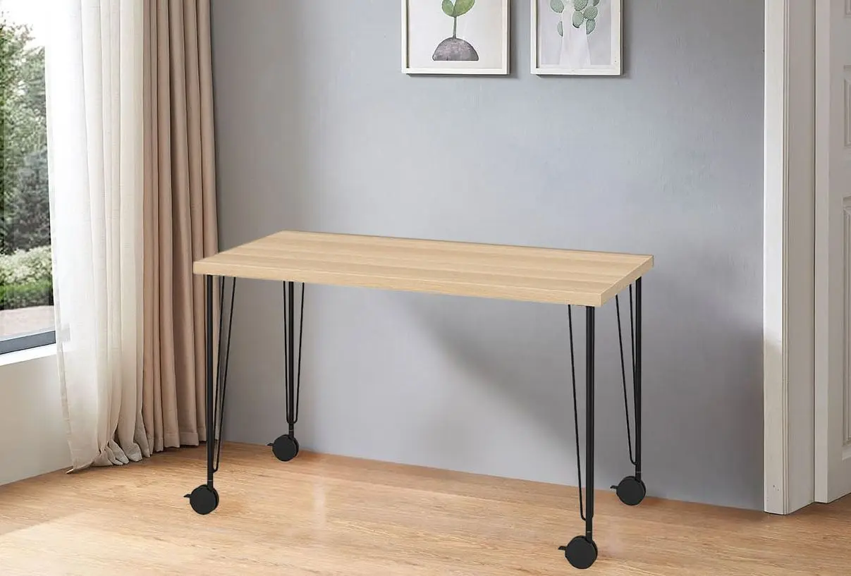 Masa de birou Ikea Lagkapten/Krille 120x60 (Aspect Stejar Antichizat/Negru)