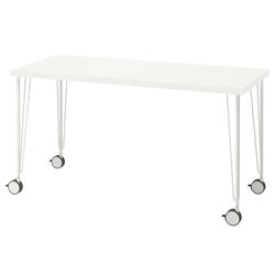 Masa de birou Ikea Lagkapten/Krille 140x60 (Alb)