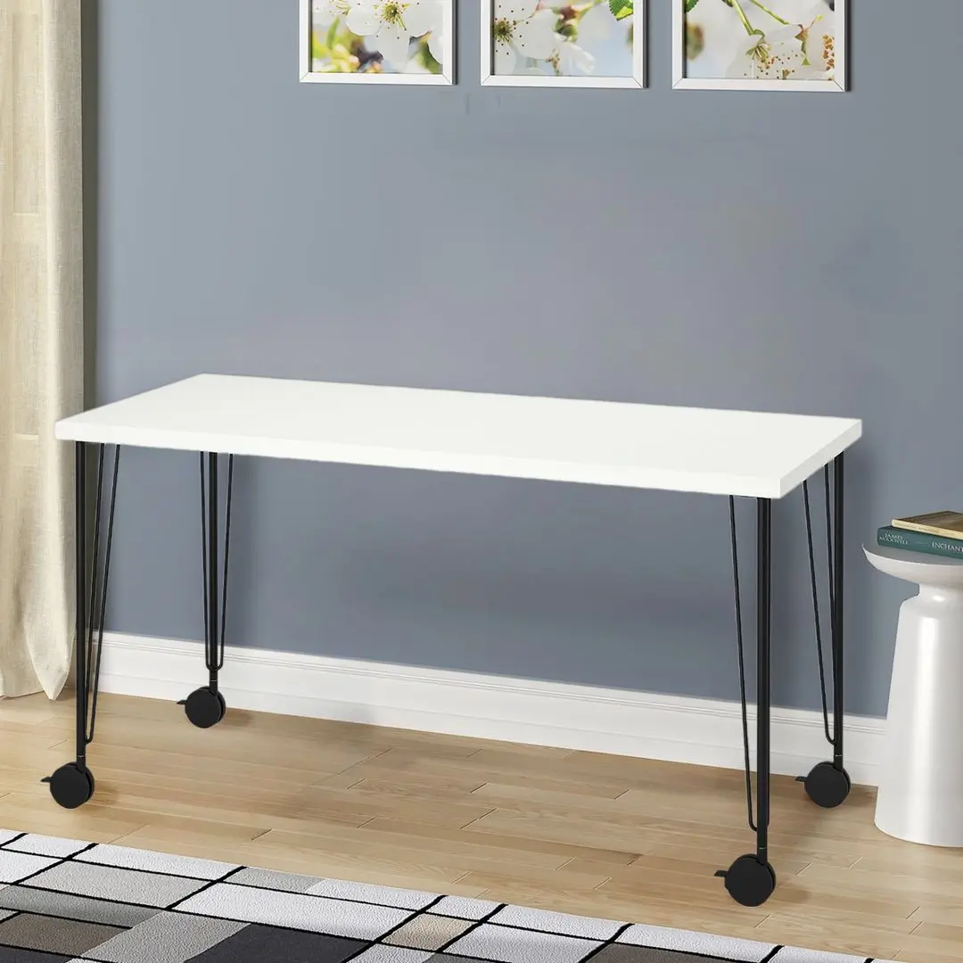 Masa de birou Ikea Lagkapten/Krille 140x60 (Alb/Negru)