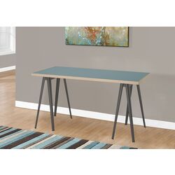 Masa de birou Ikea Lagkapten/Narspel 140x60 (Gri-Turcoaz/Gri Inchis)