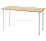 Письменный стол Ikea Lagkapten/Olov 120x60 (Под Беленый Дуб/Белый)