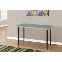 Masa de birou Ikea Lagkapten/Olov 120x60 (Gri-Turcoaz/Negru)