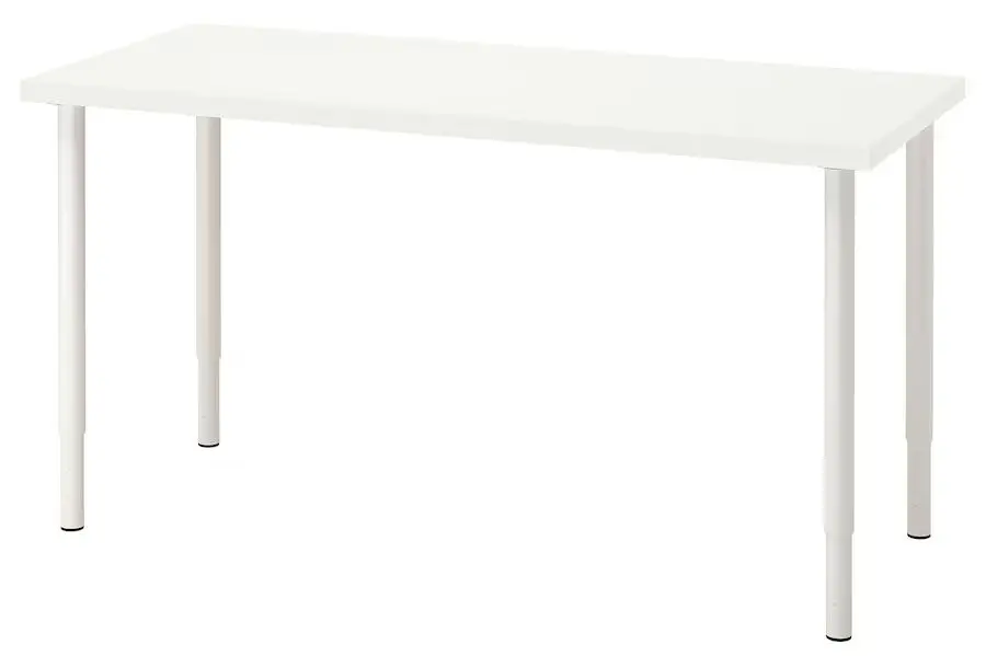 Masa de birou Ikea Lagkapten/Olov 140x60 (Alb)