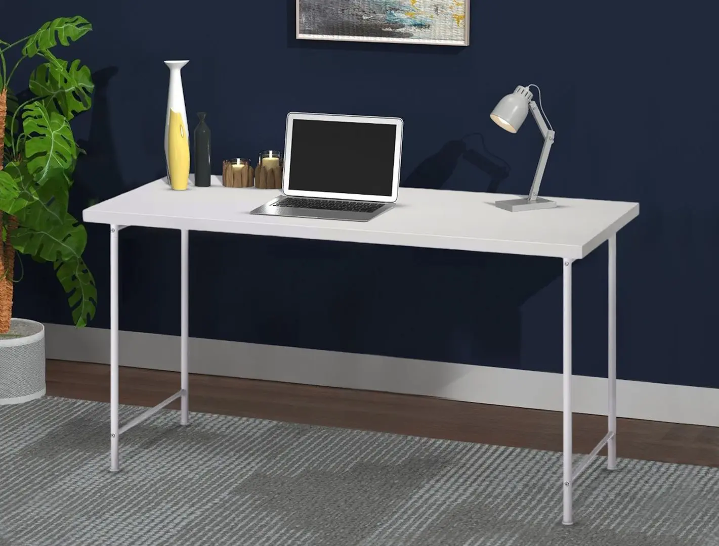 Masa de birou Ikea Lagkapten/Spand 140x60 (Alb)