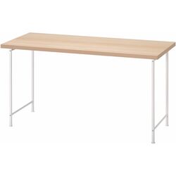 Masa de birou Ikea Lagkapten/Spand 140x60 (Aspect Stejar Antichizat/Alb) Thumb