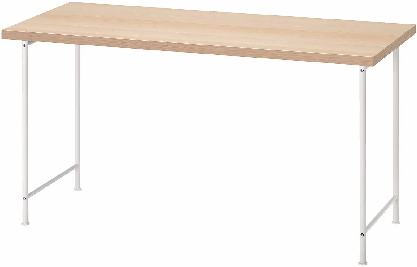 Masa de birou Ikea Lagkapten/Spand 140x60 (Aspect Stejar Antichizat/Alb)