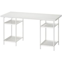 Masa de birou Ikea Lagkapten/Spand 4 rafturi 140x60 (Alb) Thumb