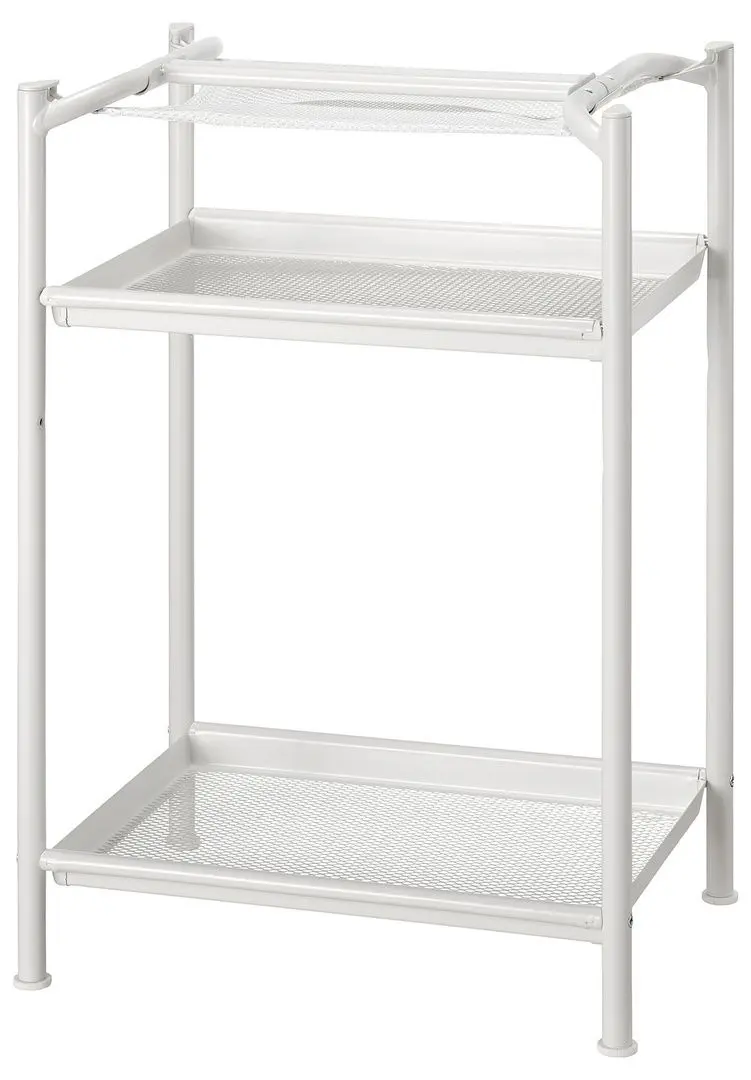 Masa de birou Ikea Lagkapten/Spand cu rafturi 200x60 (Aspect Stejar Alb/Alb)