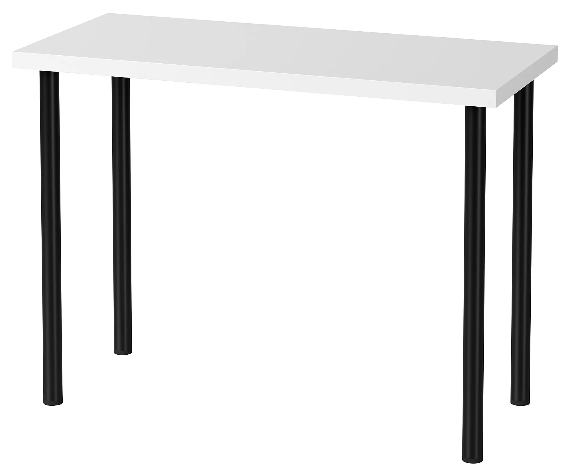 Письменный стол Ikea Linnmon/Adils 100x45 (Белый/Черный)