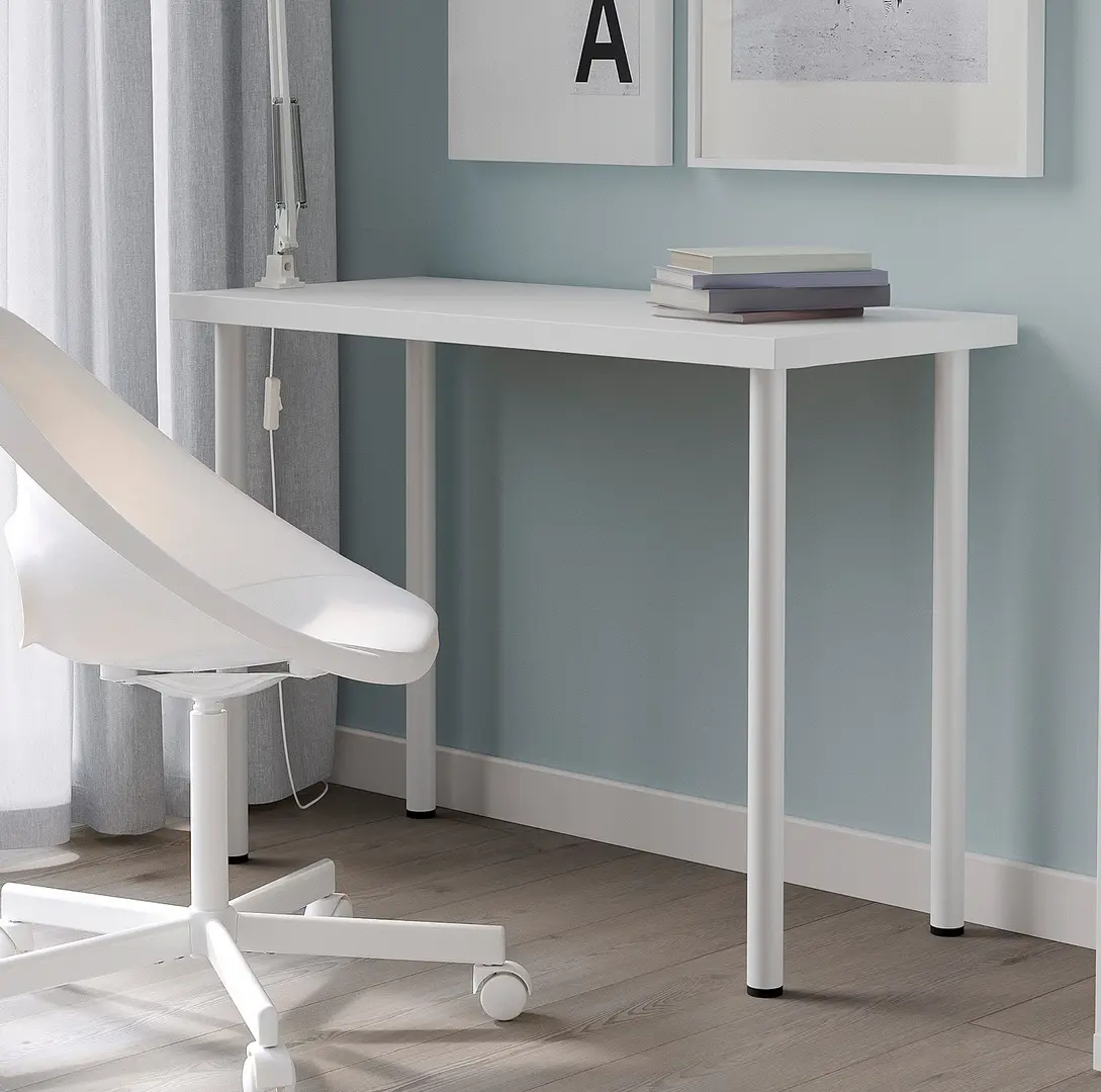 Masa de birou Ikea Linnmon/Adils 100x45 (Alb)
