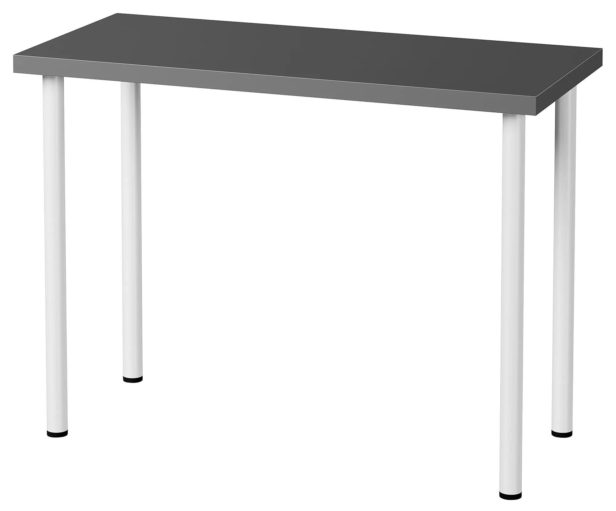 Masa de birou Ikea Linnmon/Adils 100x45 (Gri închis/Alb)