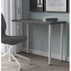Masa de birou Ikea Linnmon/Adils 100x45 (Gri închis/Alb)